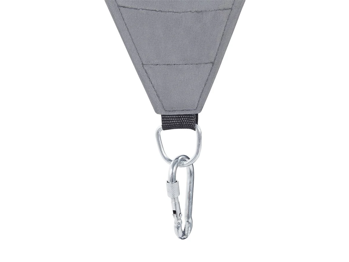 Toldo Vela Triangular De Poliéster Gris 300 X 300 Cm LUKKA - Imagen 5