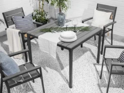 Mesa De Jardín Gris 95x95 Cm PRATO