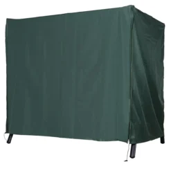 Outsunny Funda Para Columpios De Exterior Con Cremallera Cubierta Muebles Para Exterior Ideal Columpios 205x124x164 Cm Verde Oscuro