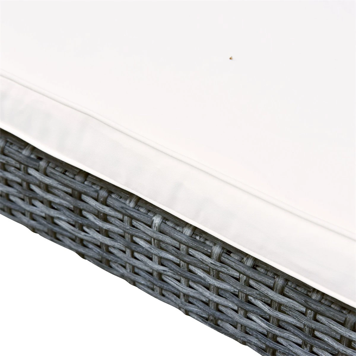 Outsunny Conjunto De Muebles De Jardín De Ratán 4 Piezas Juego De Muebles De Jardín Incluido 1 Sofá De 2 Plazas 2 Sillones Y 1 Mesa De Centro Con Tablero De Vidrio Para Terraza Gris - Imagen 9