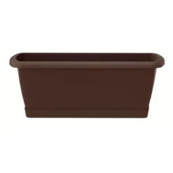 Prosperplast Jardinera Para Balcón Con Base Respana Set , Dimensiones (Mm) 885X184X150, Color Marrón