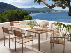 Conjunto De Jardín En Madera/acero Para 6 Personas VIAREGGIO