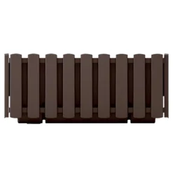 Prosperplast Jardinera Para Balcón BOARDEE FENCYCASE, Dimensiones (mm) 580x180x162, Color Marrón
