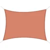 Outsunny Toldo Vela Rectángulo 3x4m Vela De Sombra Para Terraza Jardín Camping Resistente Al Agua Protección UV Poliéster Color Oxido Rojo