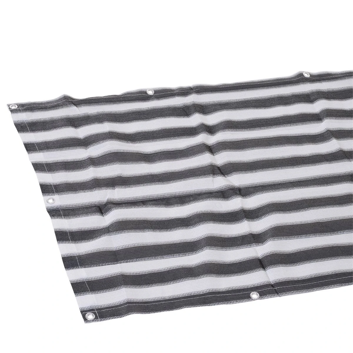 Outsunny 2 Pantallas De Privacidad Para Balcones O Terraza Revestimiento HDPE Para Exteriores Tela Protectora Para Balcón Patio Con Cuerdas 500x90 Cm Gris Y Negro - Imagen 5