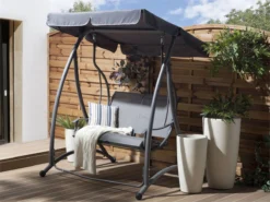 Columpio De Jardín Gris TESERO