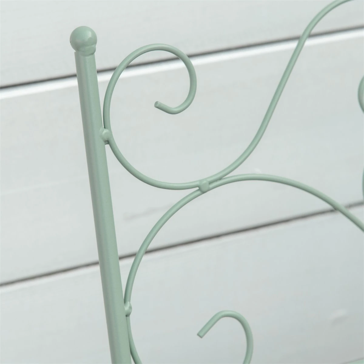 Outsunny Soporte De Metal Para Plantas Plegable Con 3 Macetas Incluidas Y Estante Inferior Porta Macetero Decorativo De Flores Para Interiores Y Exteriores 47x37x78,5 Cm Verde - Imagen 4