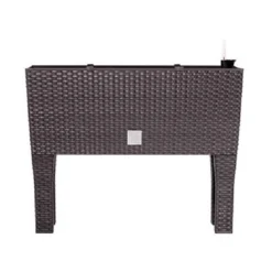 Jardinera C/patasmod. Rato Jh 600. C/autorriego 60x25x46cm. Chocolate