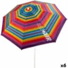Sombrilla Aktive Multicolor 200 X 200 X 200 Cm Acero Tela Oxford (6 Unidades)
