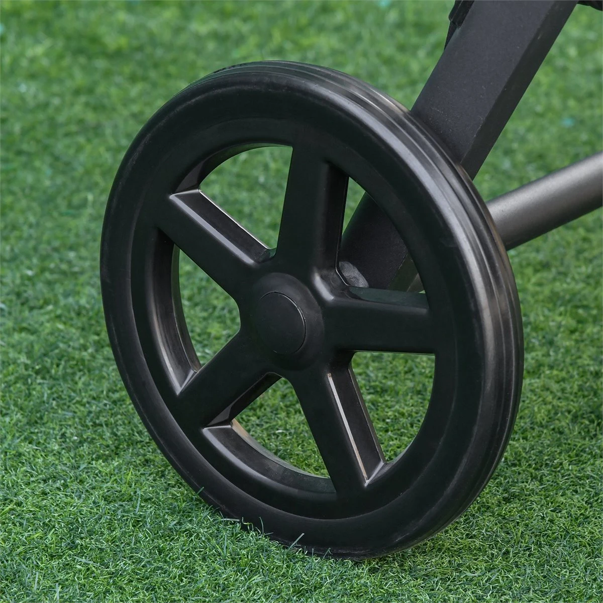 Outsunny Tumbona De Jardín De Ratán 192x74x55 Cm Con Respaldo Reclinable En 7 Posiciones Reposabrazos Y Ruedas Marco De Aluminio Para Patio Terraza Balcón Gris - Imagen 8