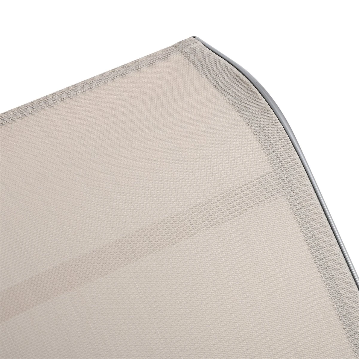 Outsunny 2 Tumbonas De Jardín 59x169x66 Cm Con Mesa De Café 41x41x45 Cm De Vidrio Templado Reposabrazos Para Patio Piscina Terraza Aire Libre Beige - Imagen 8