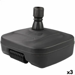 Base Para Sombrilla Aktive 52 X 39 X 52 Cm Antracita Plástico (3 Unidades)