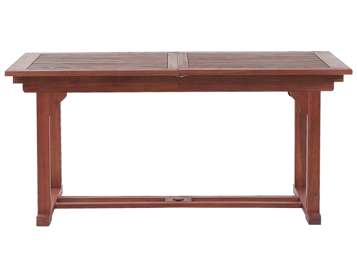 Mesa De Jardín De Madera De Acacia Oscura/rojo Oscuro 160/220 X 90 Cm TOSCANA - Imagen 7