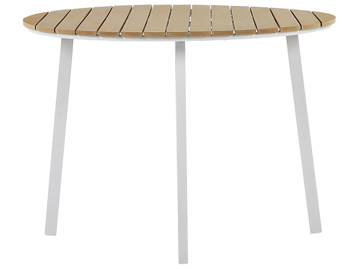 Conjunto De Jardín 4 Plazas De Metal Blanco/beige CAVOLI - Imagen 10