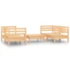Juego De Muebles De Jardín 5 Piezas Madera Maciza De Pino VidaXL