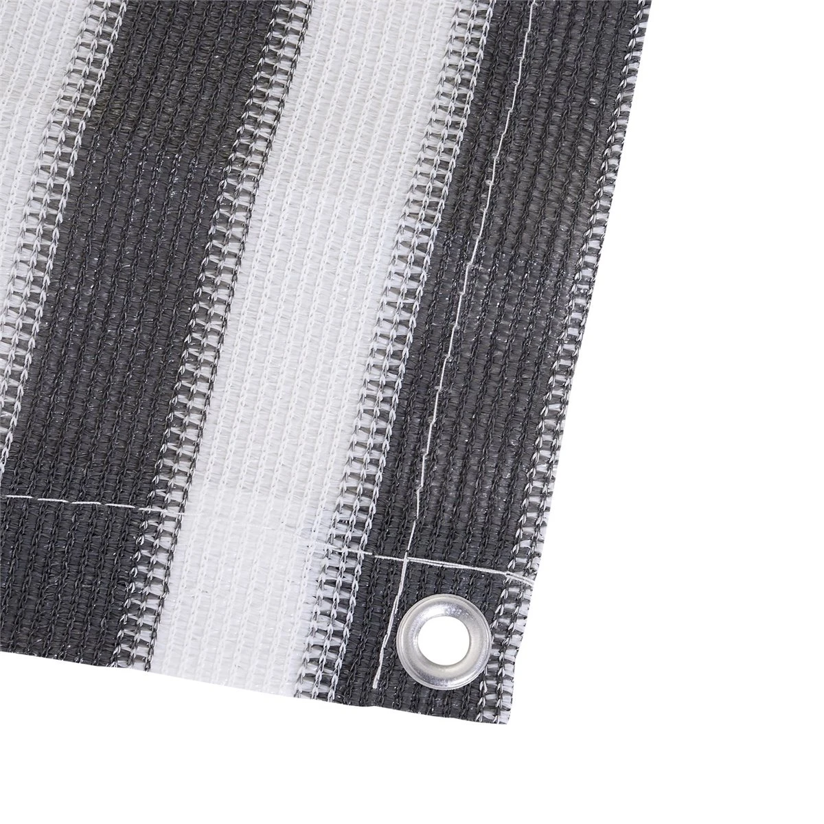 Outsunny 2 Pantallas De Privacidad Para Balcones O Terraza Revestimiento HDPE Para Exteriores Tela Protectora Para Balcón Patio Con Cuerdas 500x90 Cm Gris Y Negro - Imagen 7