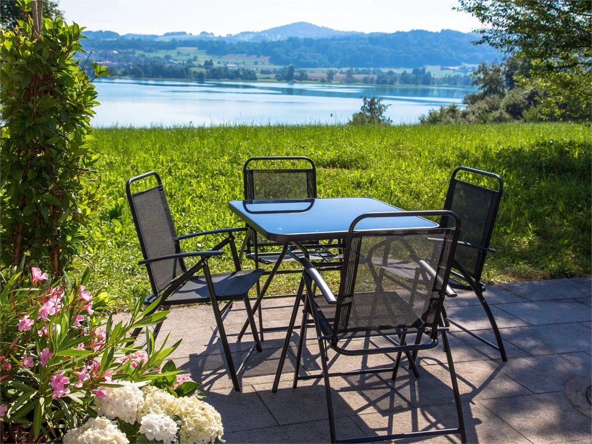 Conjunto De 4 Sillas De Jardín De Metal Negro LIVO - Imagen 4