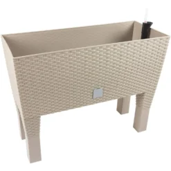 Jardinera C/ Patas Mod. Rato Jh 600. C/autorriego 60x25x46cm. Blanco