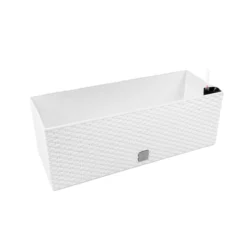 Prosperplast Jardinera Rectangular 17 Litros Con Autorriego Color Blanco 52x20x19cm