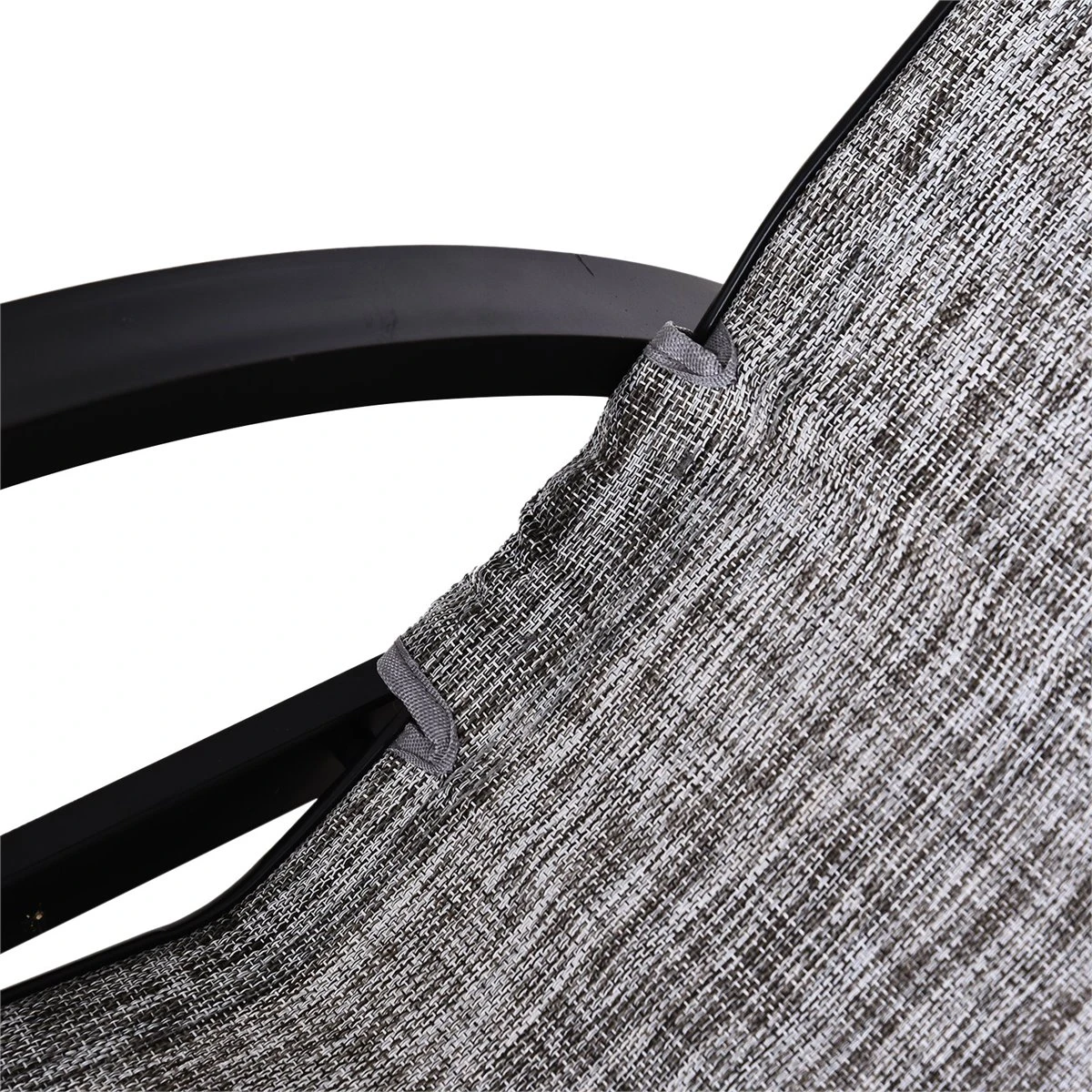 Outsunny Tumbona Mecedora De Exterior Con Respaldo Y Reposapiés Regulables 64x69x108 Cm Gris - Imagen 9