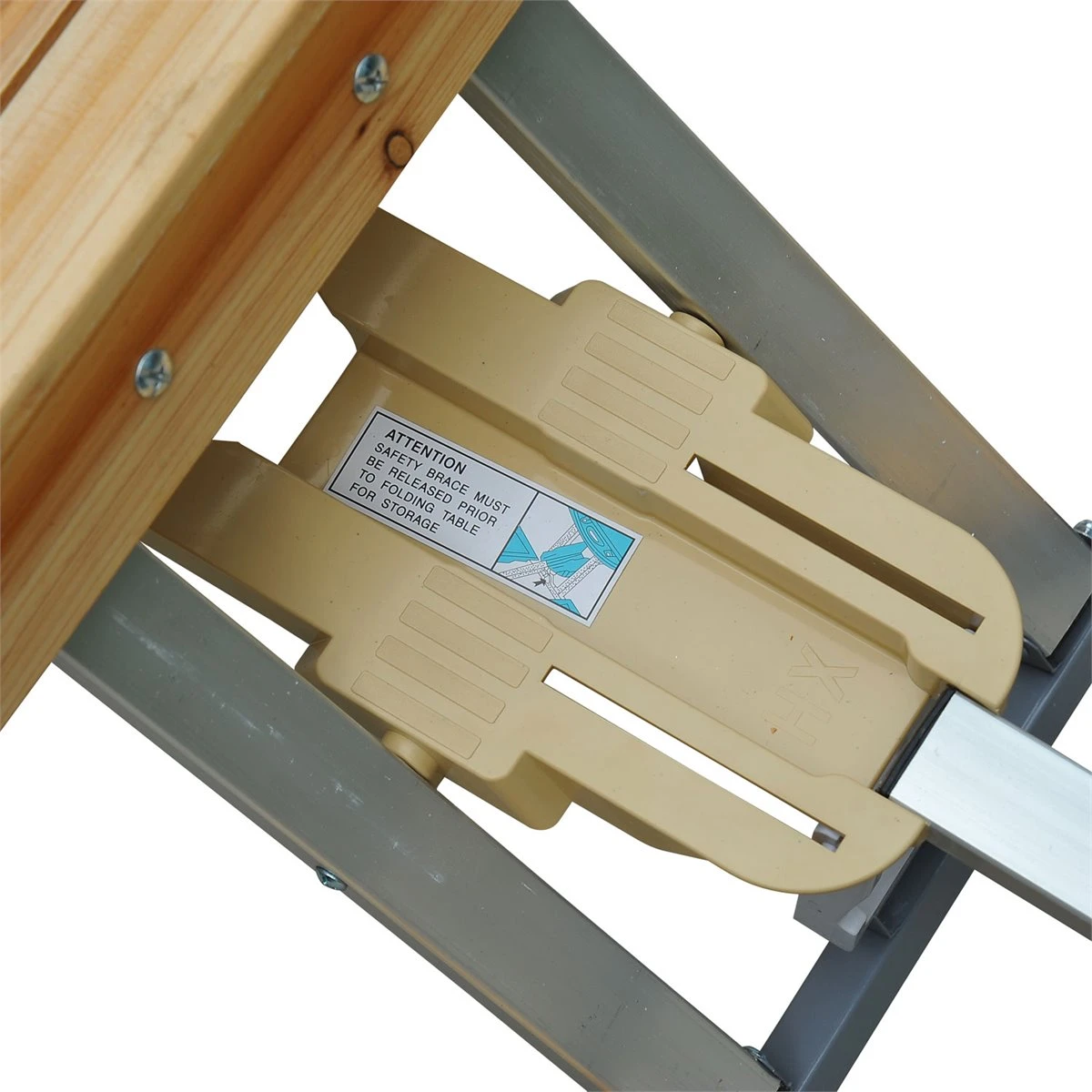 Outsunny Mesa Plegable Para Camping Picnic Playa Con 4 Asientos Y Agujero De Sombrilla Marco De Aluminio 138x85x68 Cm Natural - Imagen 8