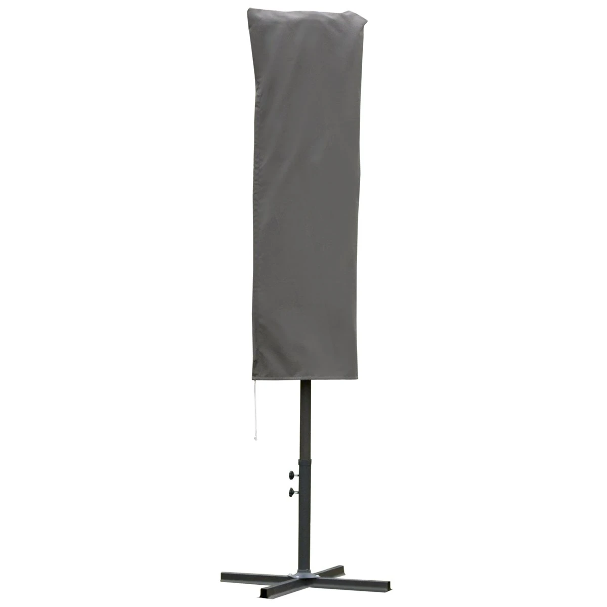 Outsunny Funda Protectora De Sombrilla Ø57x160 Cm Cubierta De Sombrilla Resistente A Intemperie Para Jardín Patio Con Varilla Cremallera Gris