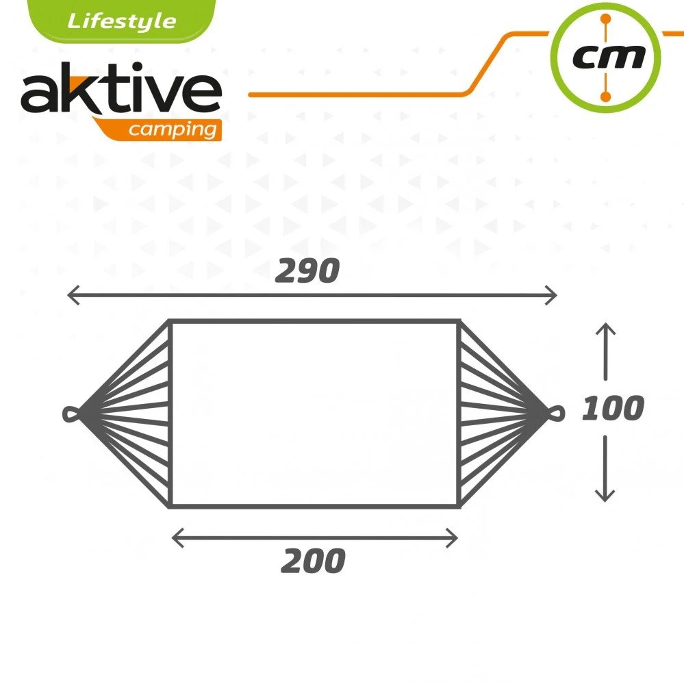 Hamaca De Algodón Portátil Para Jardín Aktive - Imagen 6