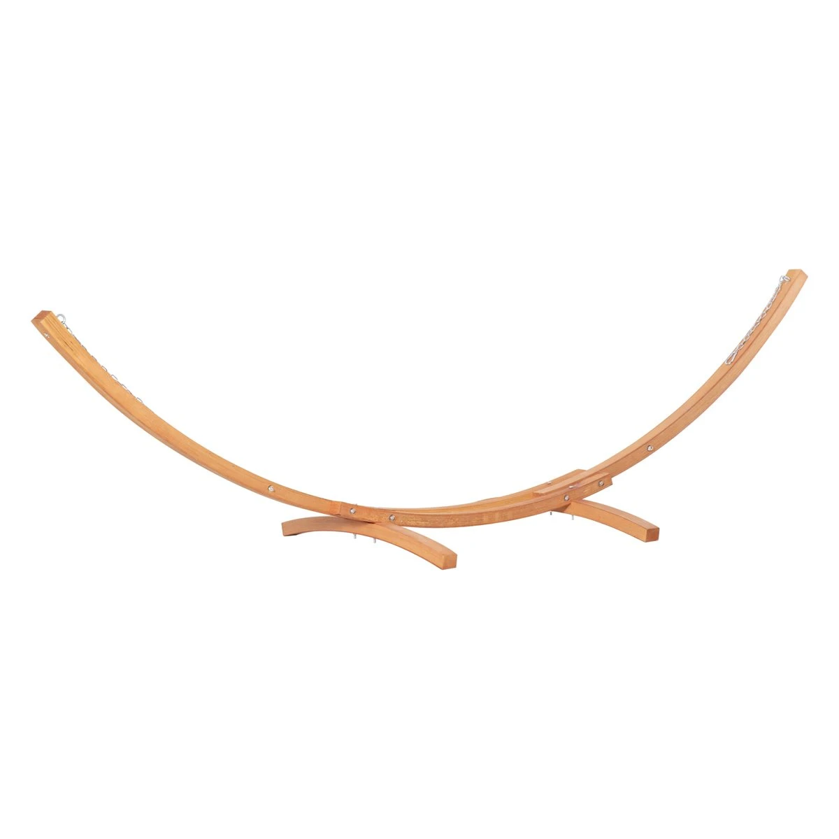 Outsunny Hamaca Con Soporte De Madera Hamaca De Jardín Colgante Con Marco Y Tumbona De Algodón 200x120 Cm Para Terraza Balcón Carga 150 Kg 392x120x102 Cm Blanco Y Natural - Imagen 8