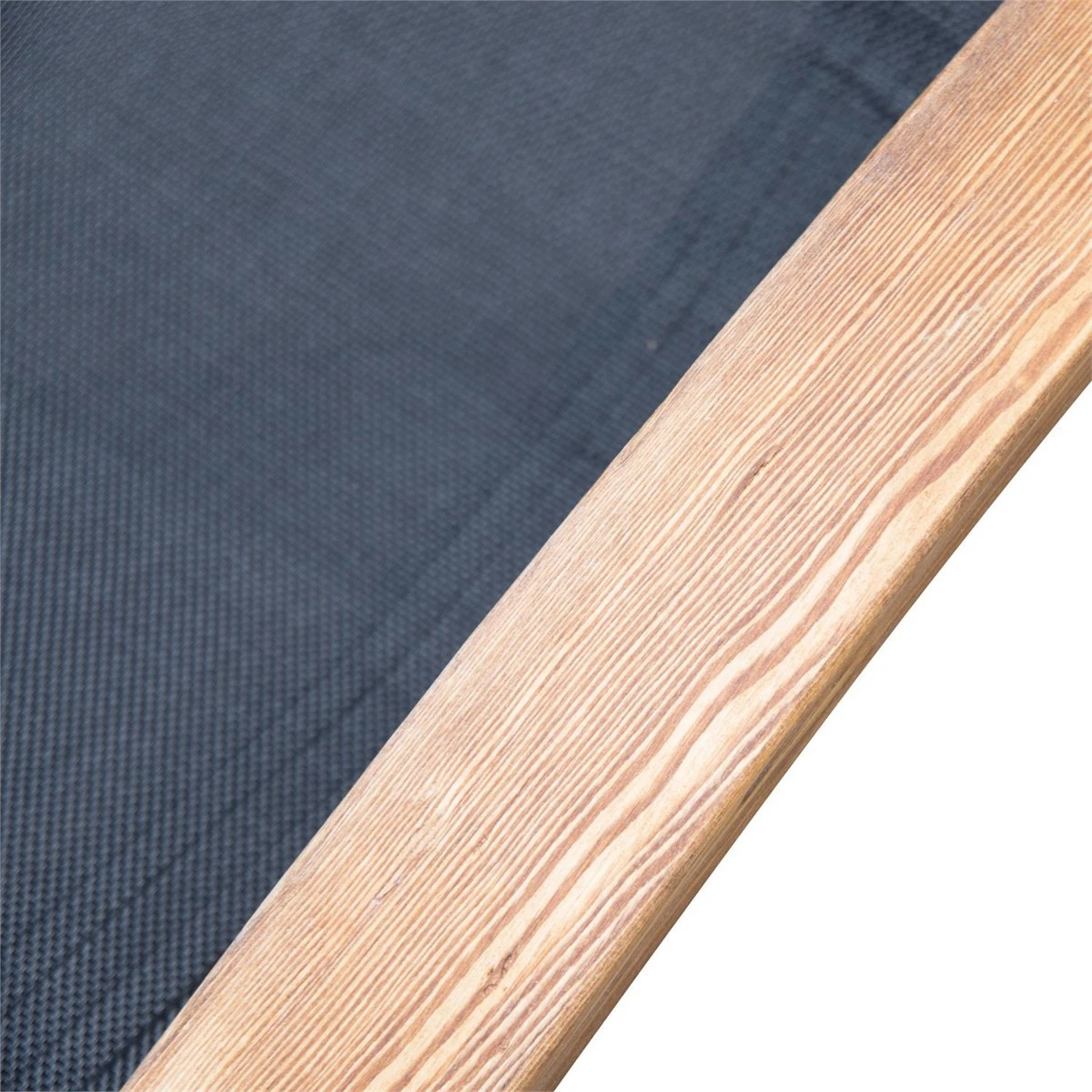 Outsunny Tumbona Hamaca 161x72x68cm Jardin Terraza Playa Piscina Patio Hotel Madera Negro - Imagen 9