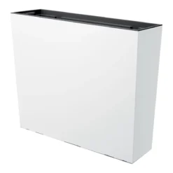 Prosperplast Jardinera Para Balcón Urbi Case , Con Depósito, Dimensiones (Mm) 580X180X498, Color Blanco