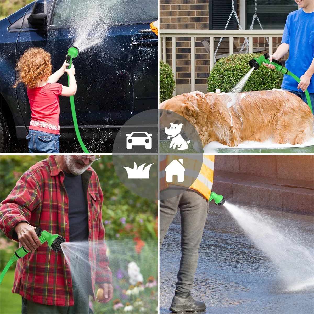 OEM Manguera Extensible 22,5 Metros - Verde - Imagen 2