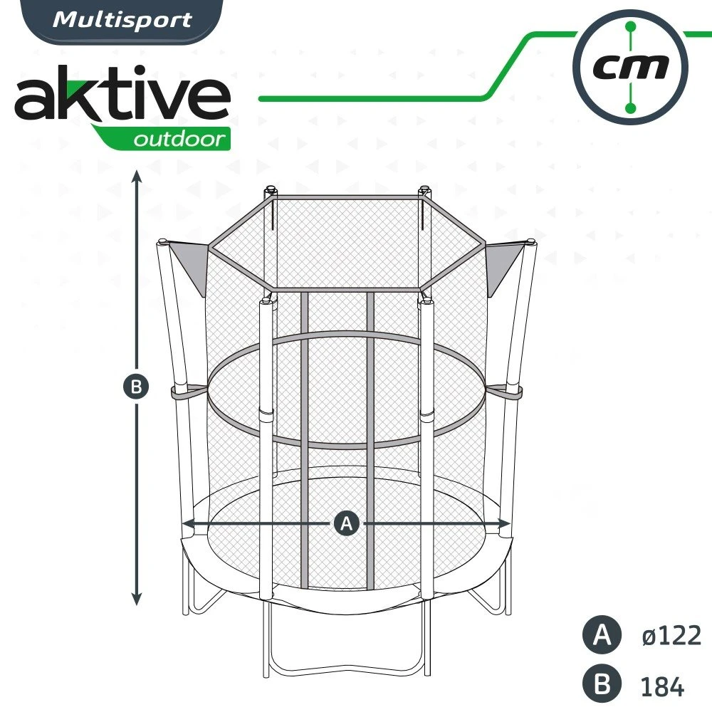 Cama Elástica Infantil 122 Cm Diámetro Aktive Sports - Imagen 5