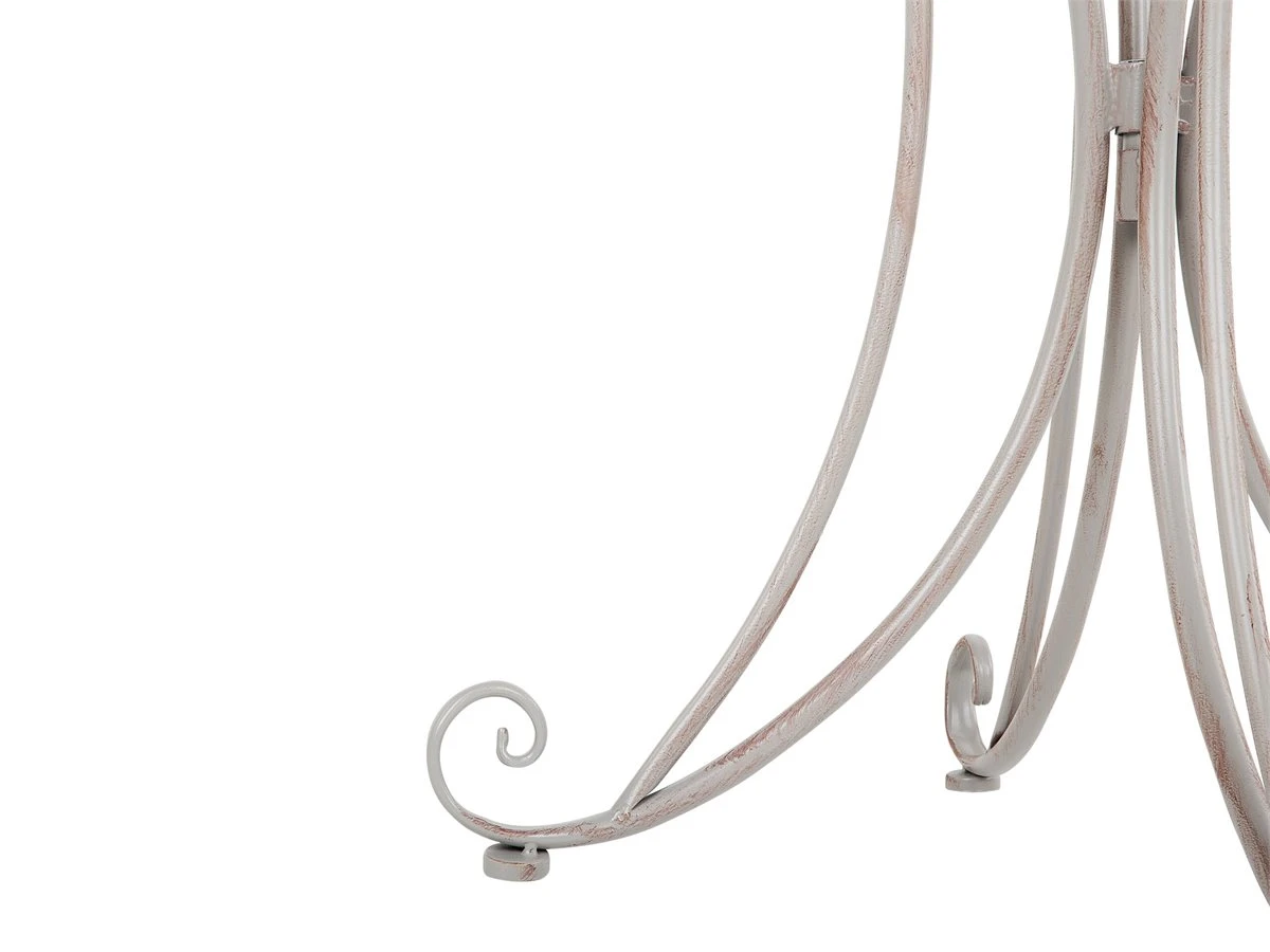 Mesa De Jardín De Metal Gris Claro ⌀ 71 Cm CILENTO - Imagen 8