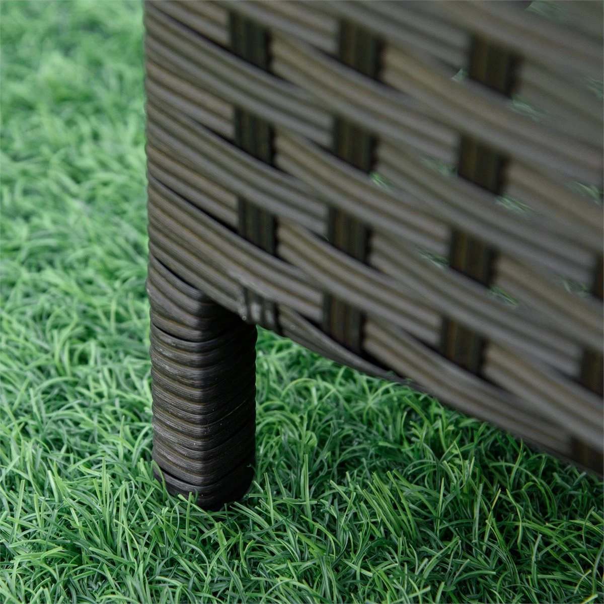 Outsunny Set De 2 Tumbonas De Ratán De Jardín Chaise Longue Con Respaldo Ajustable En 4 Posiciones Cojines Acolchados Y Desenfundables Para Terraza Patio Exterior 192x62,5x58-95 Cm Marrón Y Beige - Imagen 8