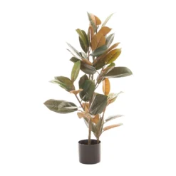 Planta Decorativa 36 X 37 X 90 Cm PVC Ficus Verde Oscuro