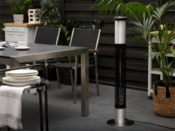 Estufa Infrarroja De Exterior De Pie Con Cenicero VEZUVIO