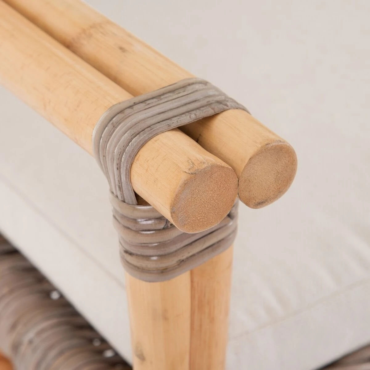 Sofá 124,5 X 70 X 80 Cm Natural Ratán - Imagen 2