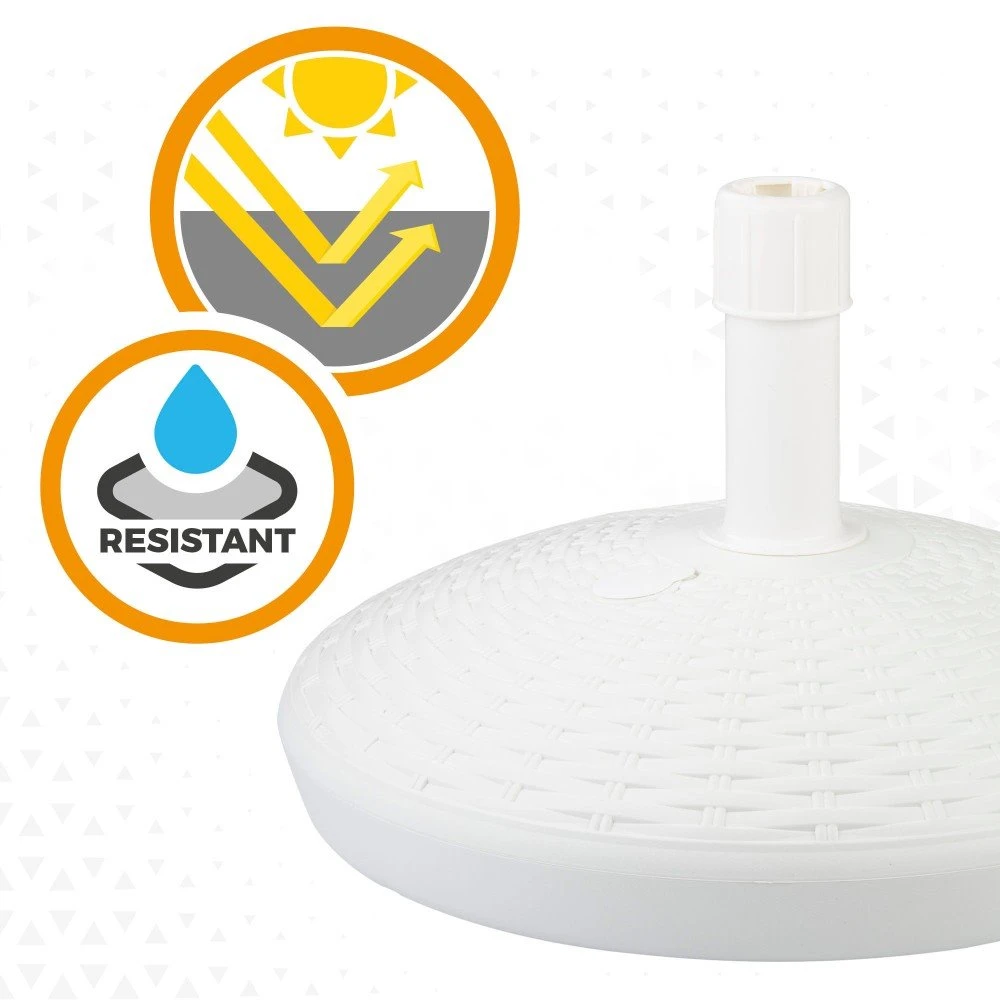 Base Para Sombrilla Circular Blanca 25-48 Mm Aktive - Imagen 6