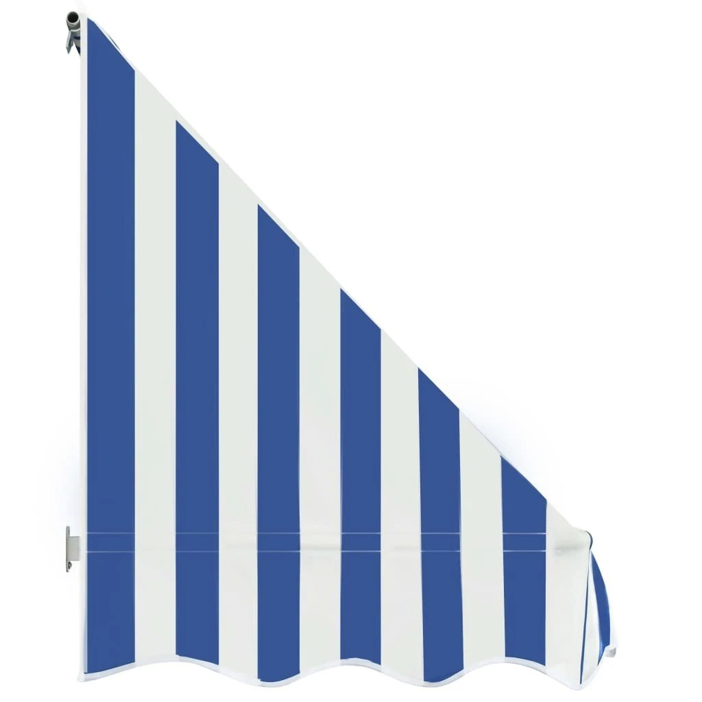 Toldo Para Bar 350x120 Cm Azul Y Blanco VidaXL - Imagen 4