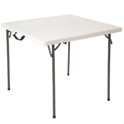 Mesa Cuadrada Plegable Blanco LIFETIME 94x94x74 Cm