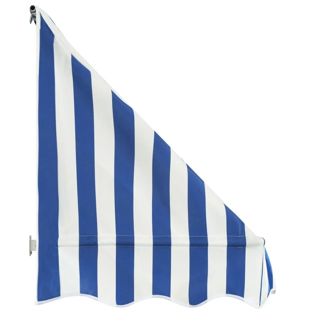 Toldo Para Bar 400x120 Cm Azul Y Blanco VidaXL - Imagen 4