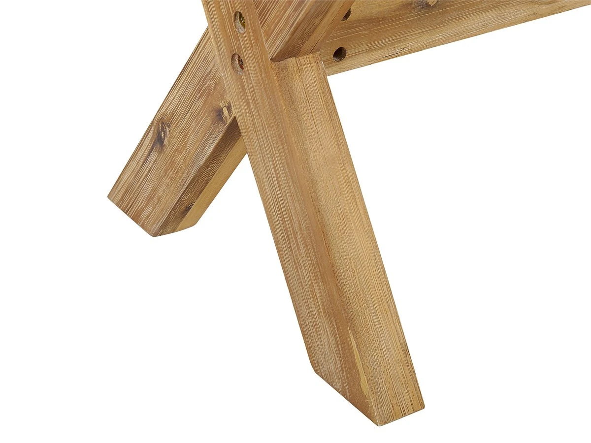 Conjunto De Mesa Con 2 Bancos, Blanco/madera Clara OLBIA - Imagen 9