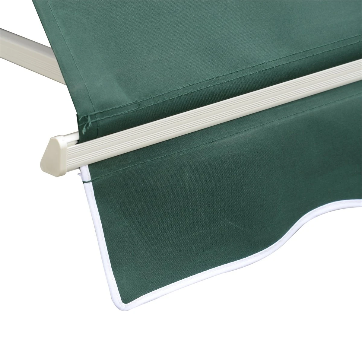 Outsunny Toldo De Ventana Toldo Manual De Aluminio Retráctil Para Exterior Toldo De Balcón Ángulo Ajustable Impermeable Tela De Poliéster 180x70cm Verde - Imagen 9