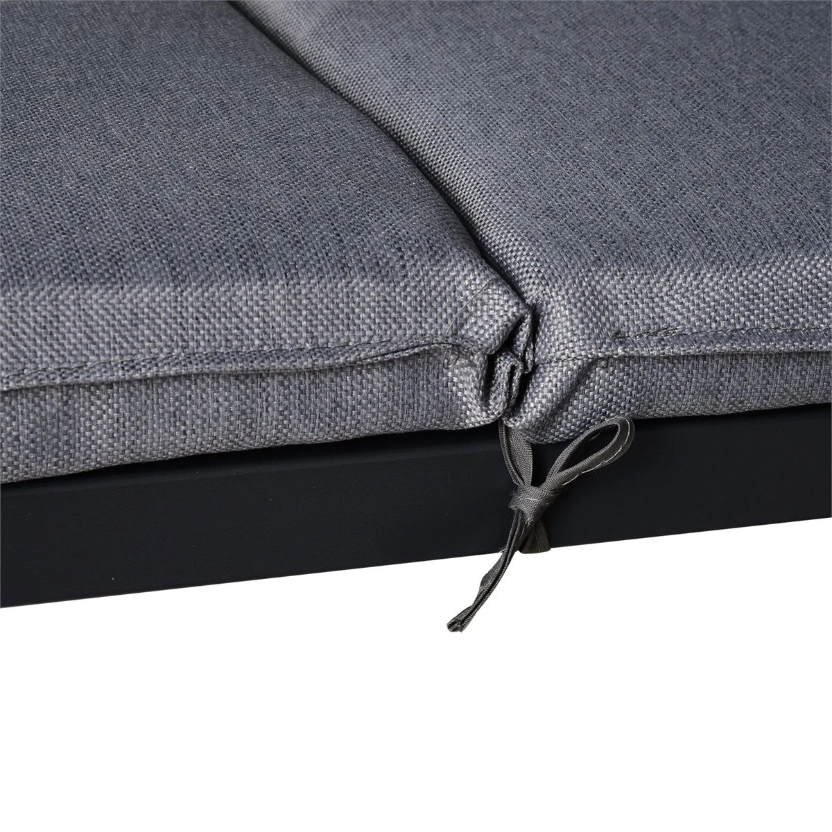 Outsunny Balancín Con Toldo Ajustable De 3 Plazas Columpio De Jardín Con Dosel Cojines Para Exterior Terraza Patio Carga 270 Kg 200x115x168 Cm Gris - Imagen 9