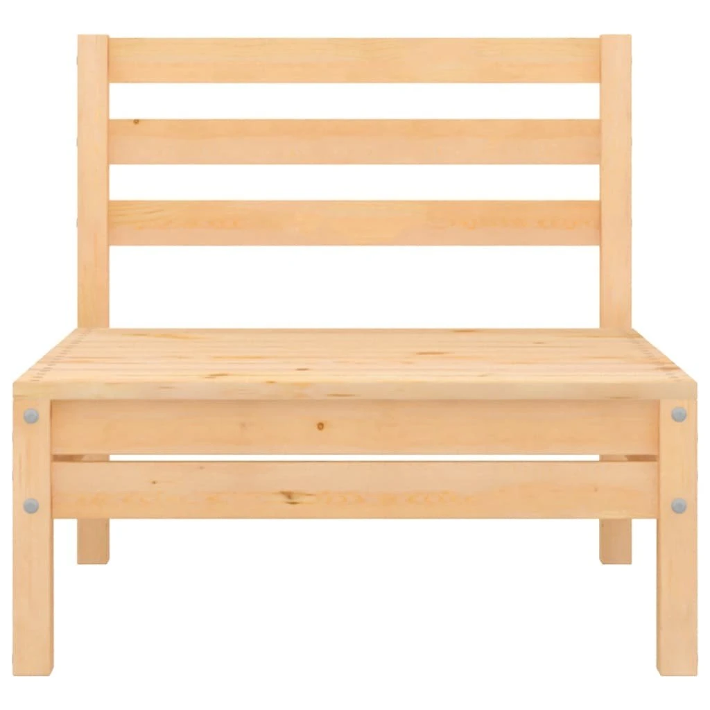 Sofás Central De Jardín 2 Unidades Madera Maciza De Pino VidaXL - Imagen 3