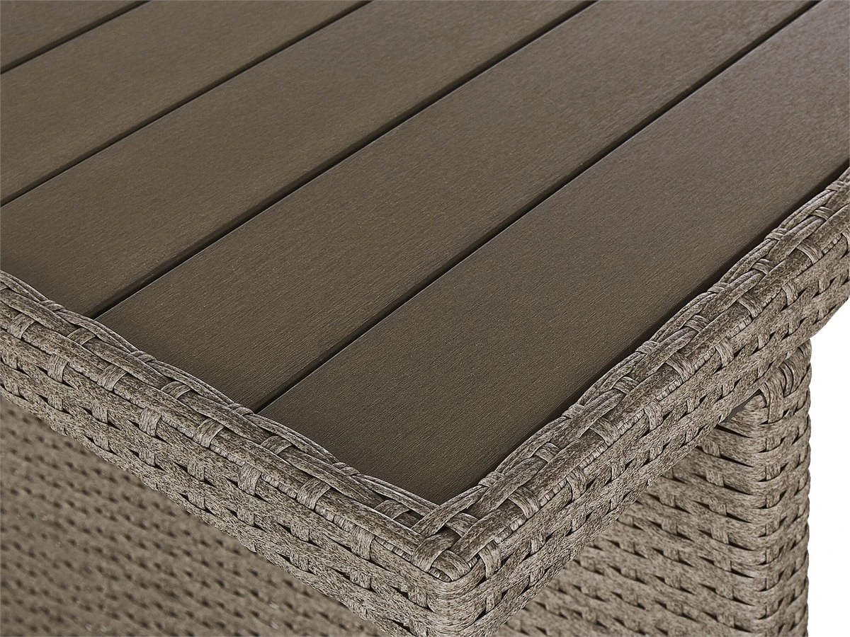 Conjunto De Jardín 5 Plazas De Ratán Beige/gris Pardo FONTI - Imagen 11