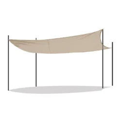 Acomoda Textil – Toldo Vela De Sombra Rectangular. (Beige, 2x3m)