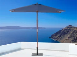 Sombrilla De Jardín Azul Marino 144 X 195 Cm FLAMENCO