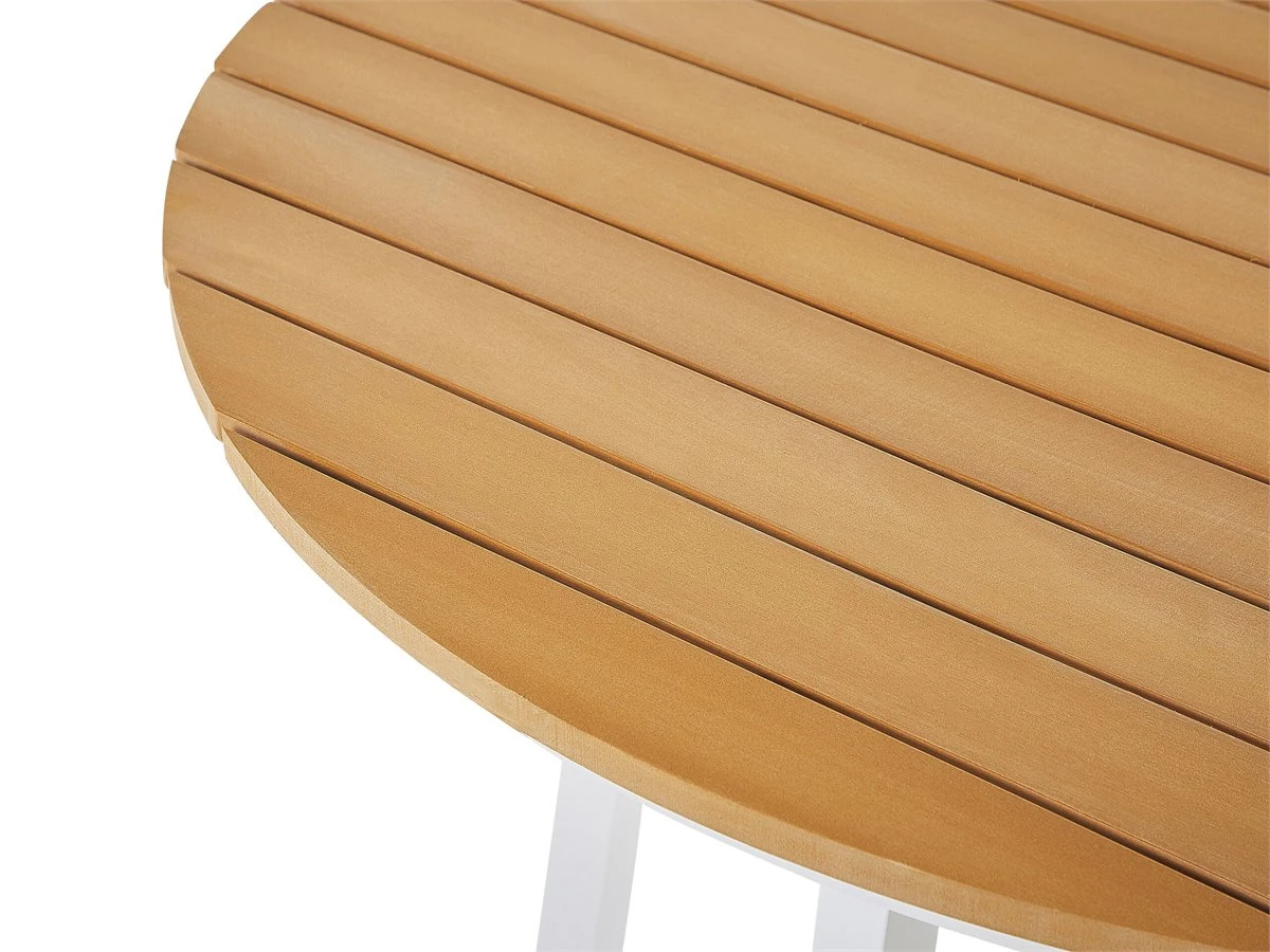 Conjunto De Jardín 4 Plazas De Metal Blanco/beige CAVOLI - Imagen 11