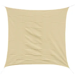 Outsunny - Toldo Vela Cuadrado (varios Tamaños Y Colores), Tamaño 3x3m, Color Arena